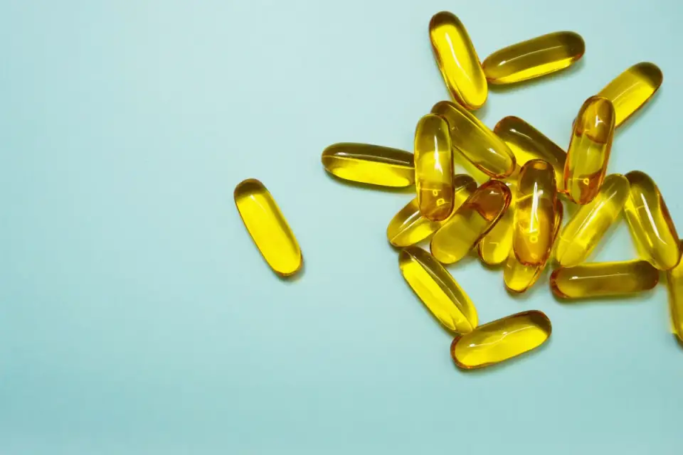 Close-up of a supplement label showing an ingredient and dosage list